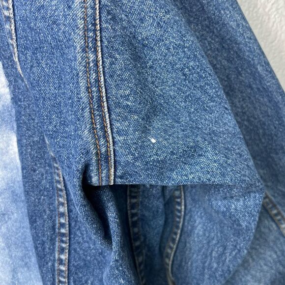 Timberland Weathergear Denim Trucker Men Jean/Suede Jacket 90’ Style Size Large - Picture 11 of 14